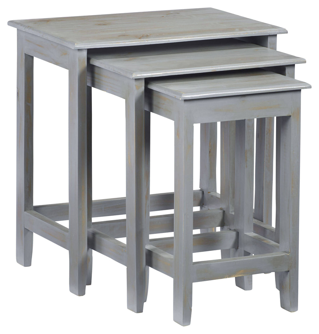 Rustic Gray Nesting Tables (3 Pieces) A326124