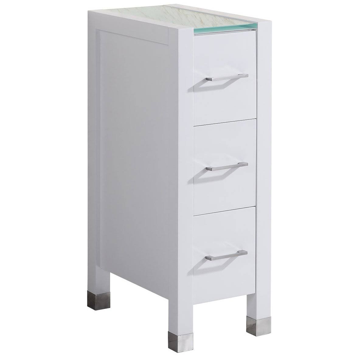 White 11 3/4 in. Wide Vanity Drawer Base M142646
