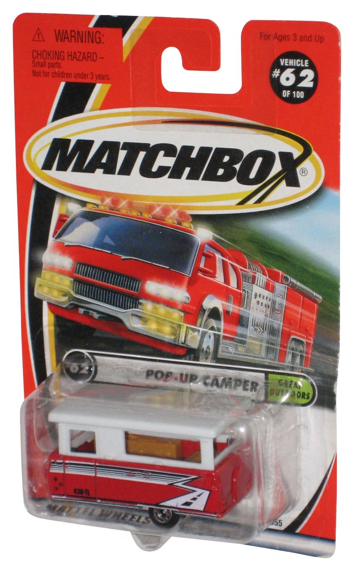Red & White Pop-Up Camper Toy Vehicle O84661