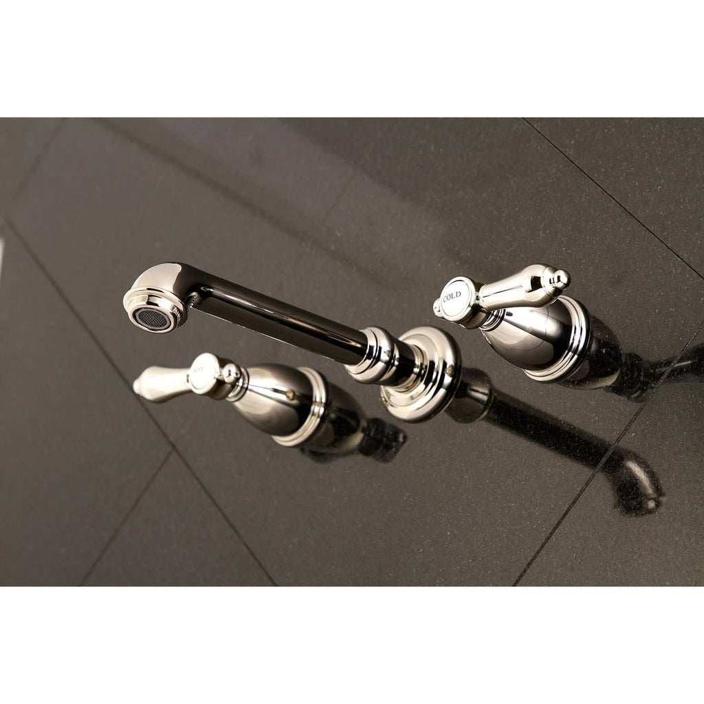 Two-Handle Wall Mount Bathroom Faucet, Oil Rubbed Bronze L604440