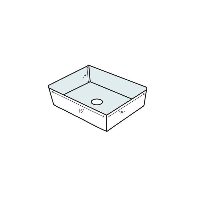 15-inch Square Hammered Copper Bar/Prep Sink in Electroless Nickel B97013