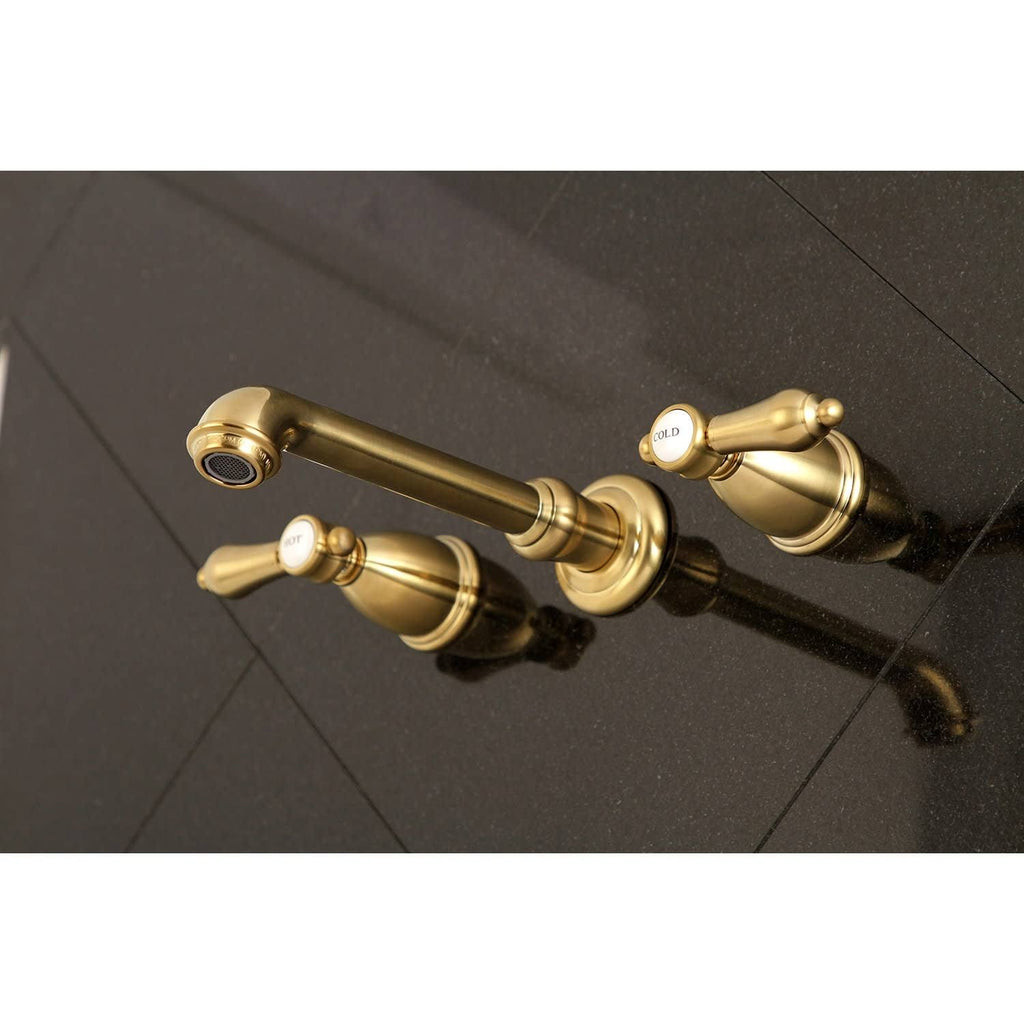 Two-Handle Wall Mount Bathroom Faucet, Oil Rubbed Bronze L604440