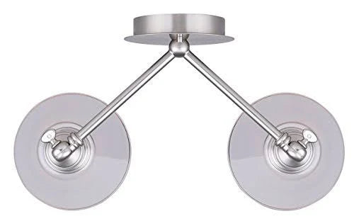 Brushed Nickel 2 Light Vanity T6254