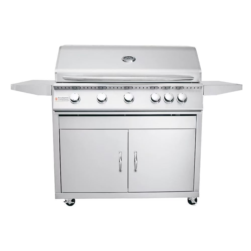40-Inch 5-Burner Propane Gas Grill With Rear Infrared Burner N634