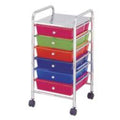 6 Drawer Storage Cart, Chrome R722262