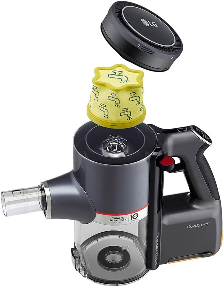 CordZero A9 Kompressor Stick Vacuum, Iron Grey Bundle with Vacuum Cleaning Tools and Attachments A193