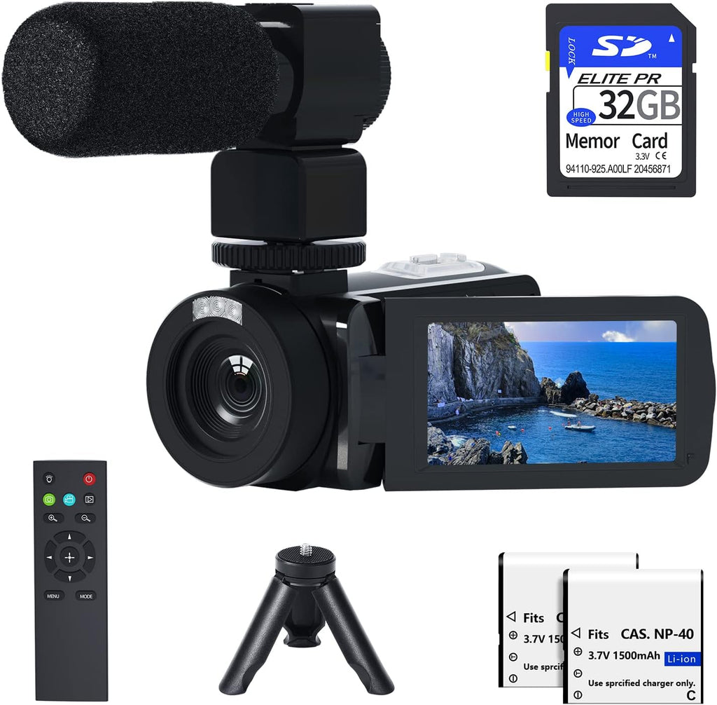 1080P 30FPS Video Camera Camcorder with SD Card IR Night Vision Touch Screen W119
