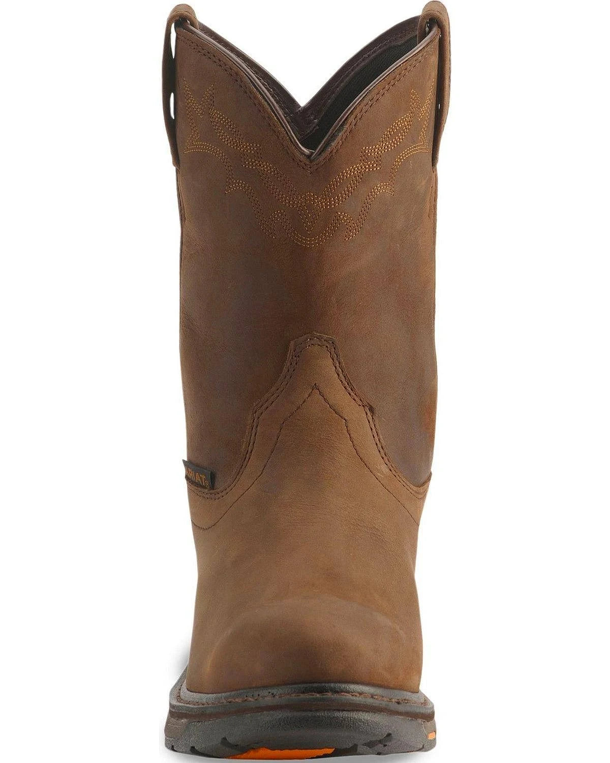 Brown Pull-On Work Boots J8857