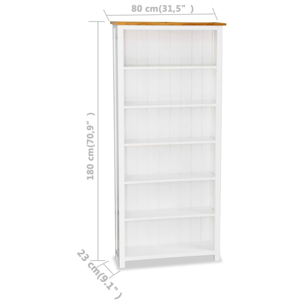 3-Tier Solid Oak Wood Bookcase W20710