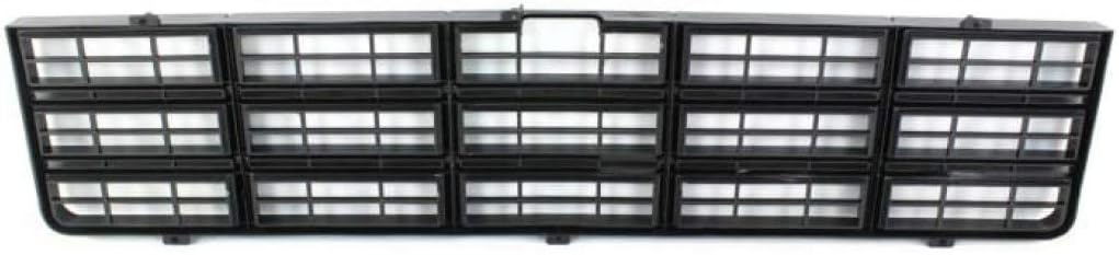 Grille Assembly for Suburban 1977-1980 Dark Argent Shell with Black Insert Plastic D972412