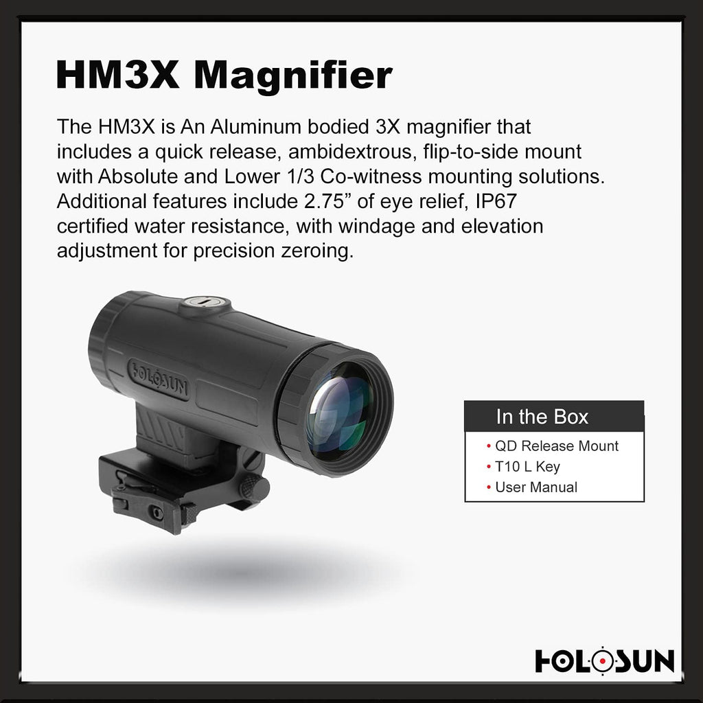 3x Red Dot Magnifier with QD Mount G5844