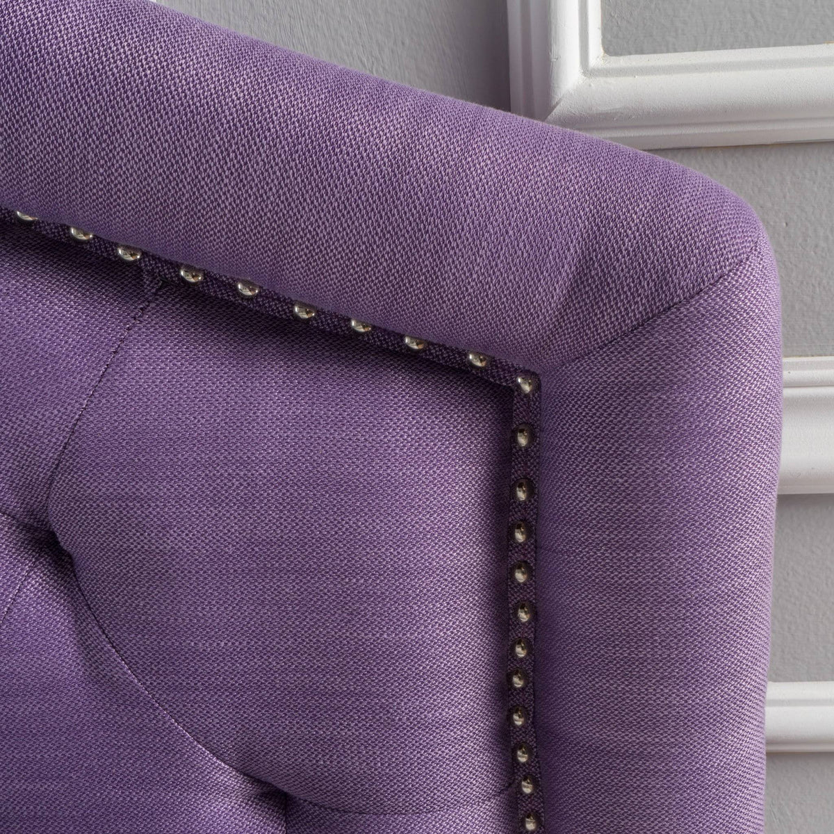 Light Purple Fabric Queen/Full Headboard L926