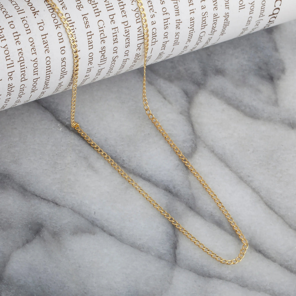 925 Sterling Silver Hollow Cuban Curb Link Chain Necklace K5294