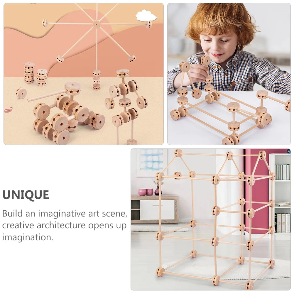 Wooden Building Blocks Stacking Toys R213