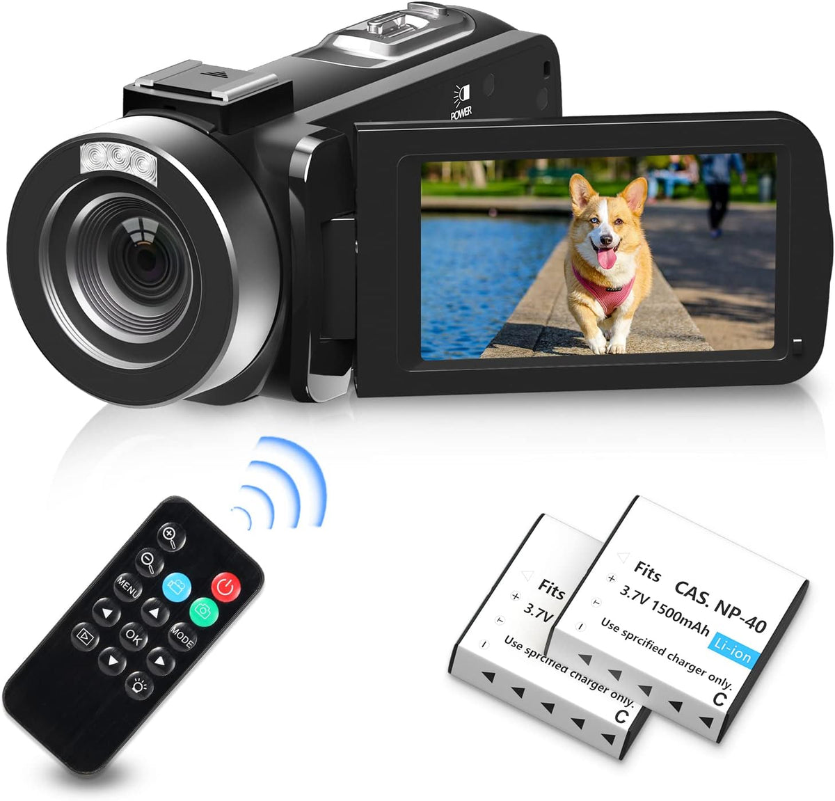 1080P 30FPS Video Camera Camcorder with SD Card IR Night Vision Touch Screen W119