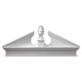 67 1/2x22W x 72x22OW x 25 1/4x22H x 3x22P Pitch 6 / 12 Combination Acorn Pediment with Bottom Trim D359