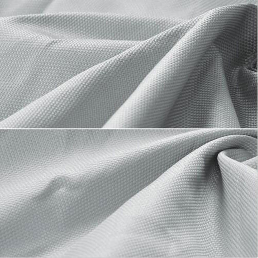 Grey 600D Oxford Fabric Waterproof Trailerable Boat Cover with Carrying Bag Q41190