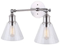 Brushed Nickel 2 Light Vanity T6254