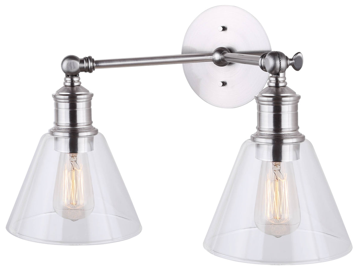 Brushed Nickel 2 Light Vanity T6254