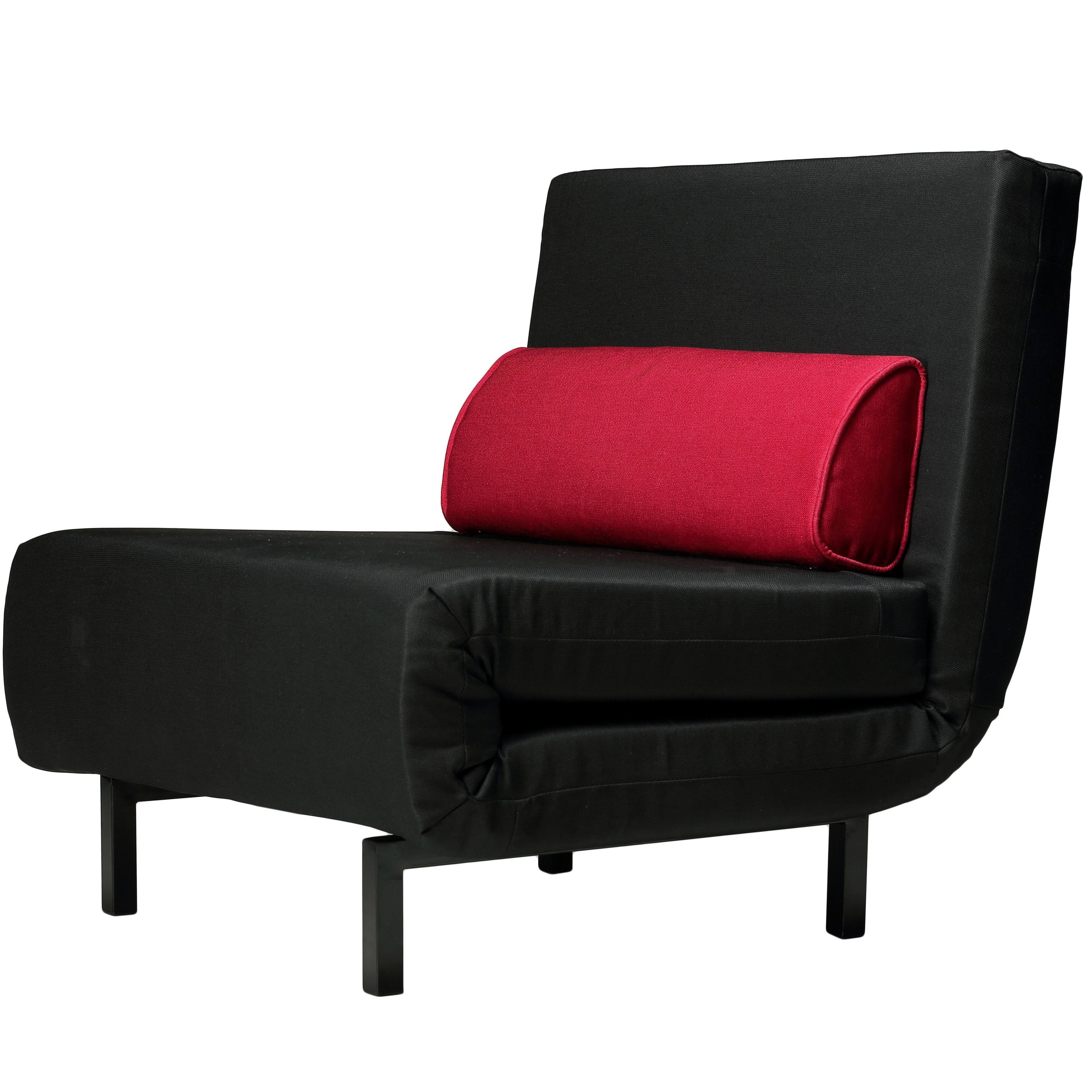 Black Convertible Accent Chair Bed H992284