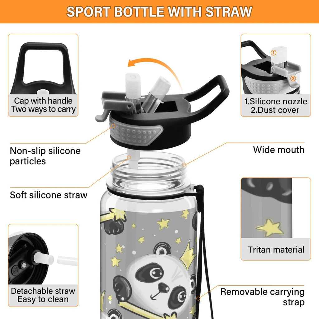 32oz Tritan Water Bottle with Straw B743693