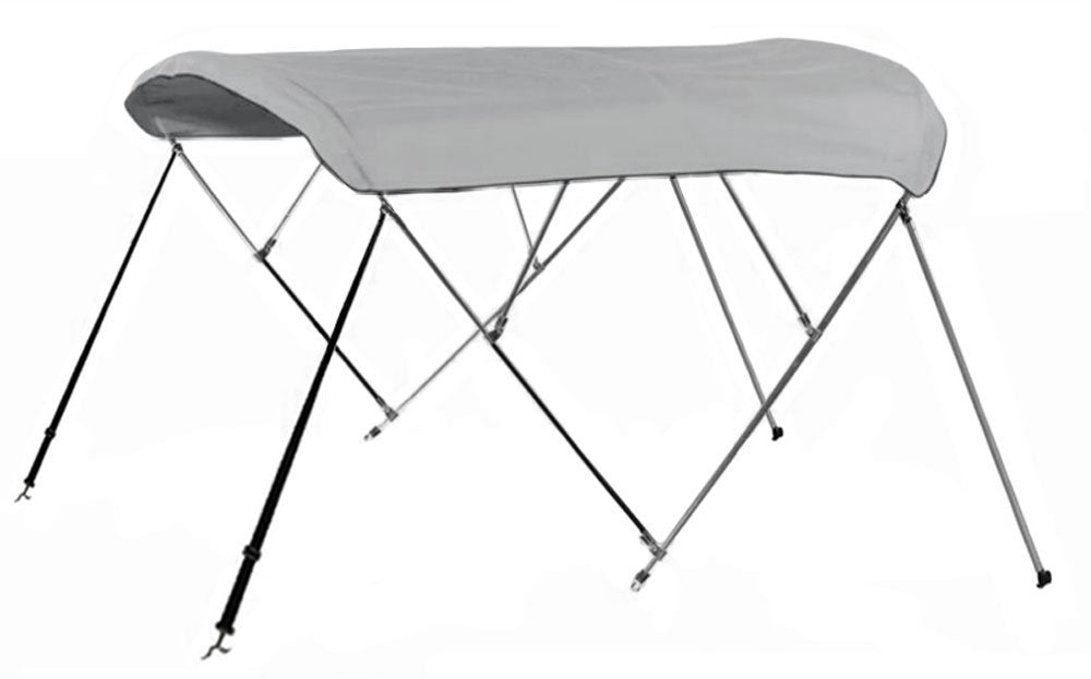 Gray 4 Bow Pontoon Bimini Top Boat Cover D96099