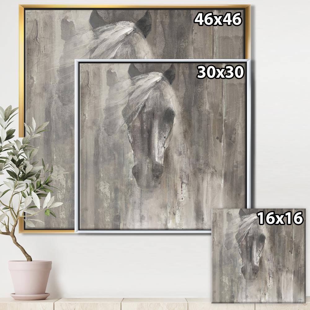 White Framed Canvas J47550