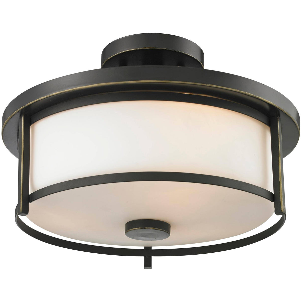 Olde Bronze 2 Light Semi-Flush Mount A938