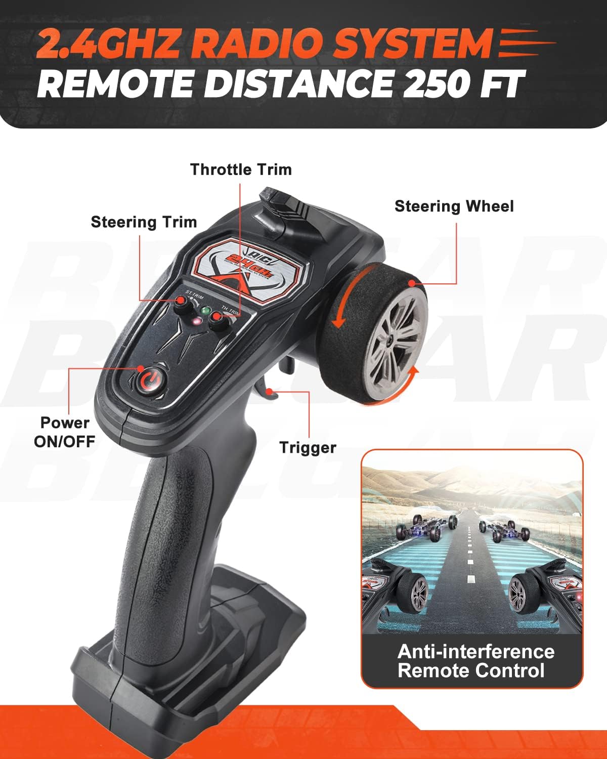 1:12 Scale Remote Control Truck 2WD 38 Km/h M4802