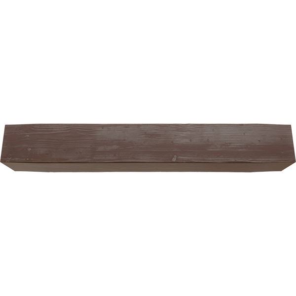 Sandblasted Faux Wood Fireplace Mantel, Aged Pecan C715