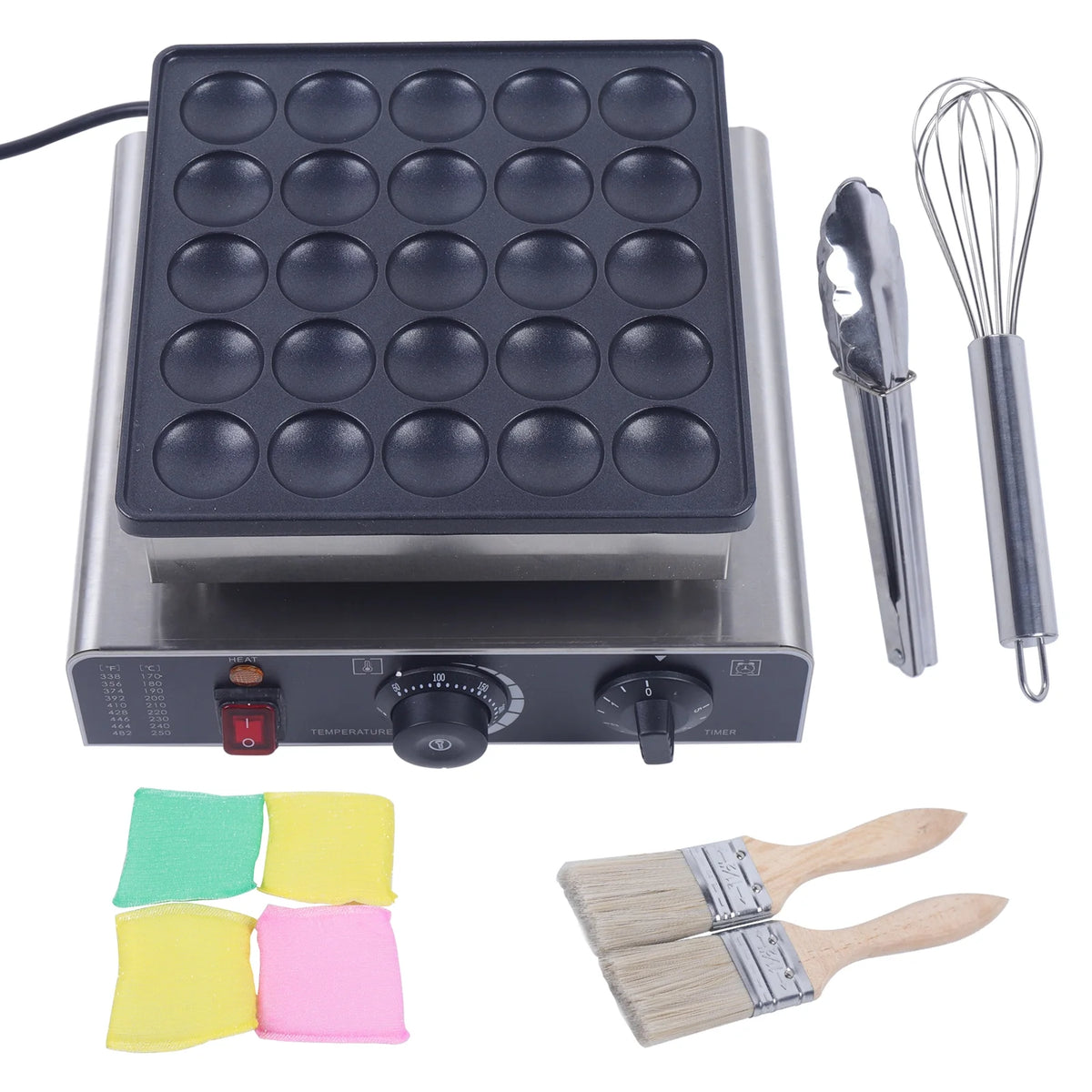 25pcs Nonstick Electric Muffin Maker J3629
