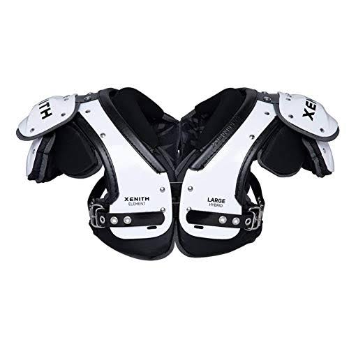 White XL Football Shoulder Pads D77657