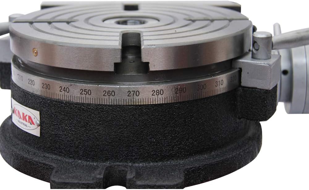 8" Rotary Table Vertical & Horizontal MT3 Center Sleeve 4 Slot Precision Milling Table S28333
