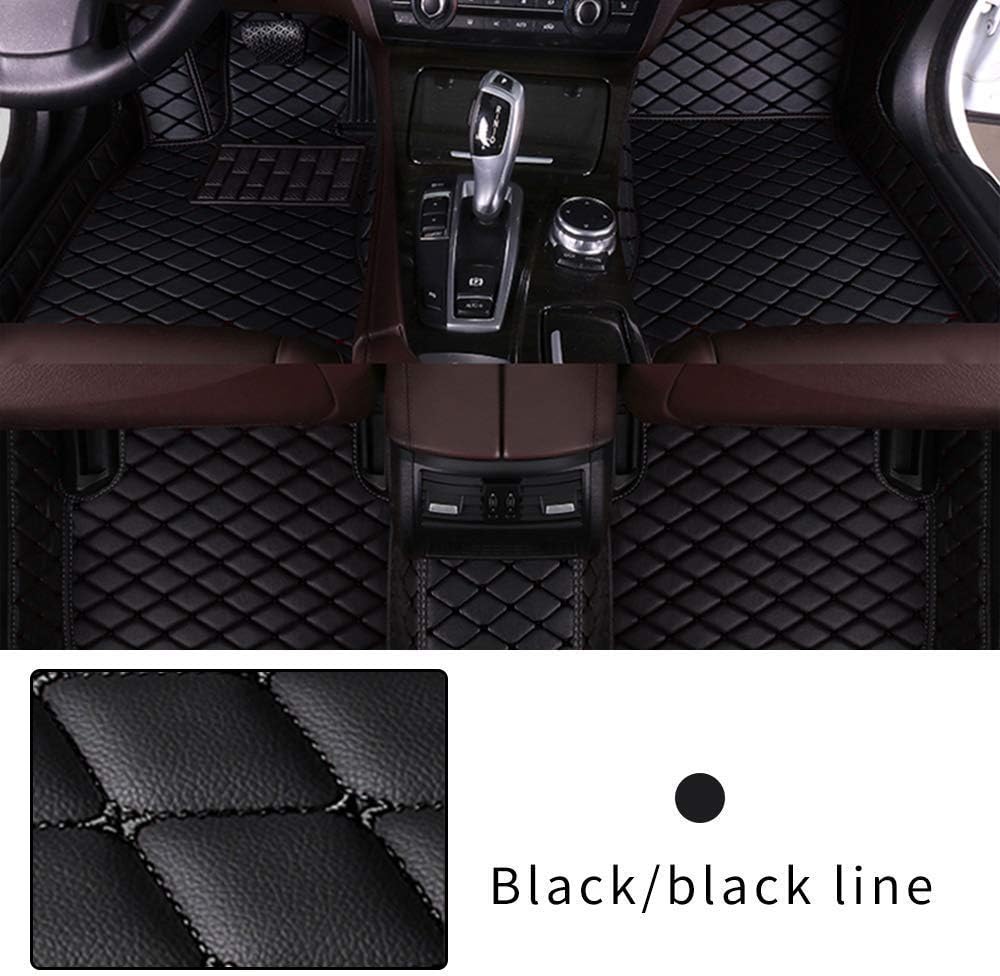 Black Beige Heavy Duty XPE Leather Car Floor Mat T761714