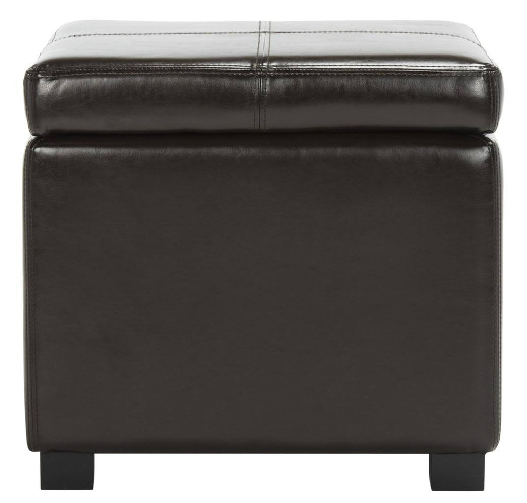 Brown Square Ottoman T81435
