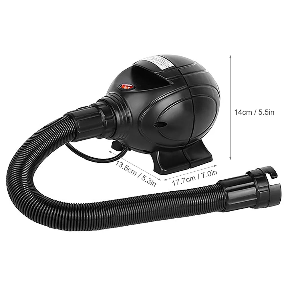Portable 800W Electric Air Pump Inflator Deflator with 3 Nozzles D240528