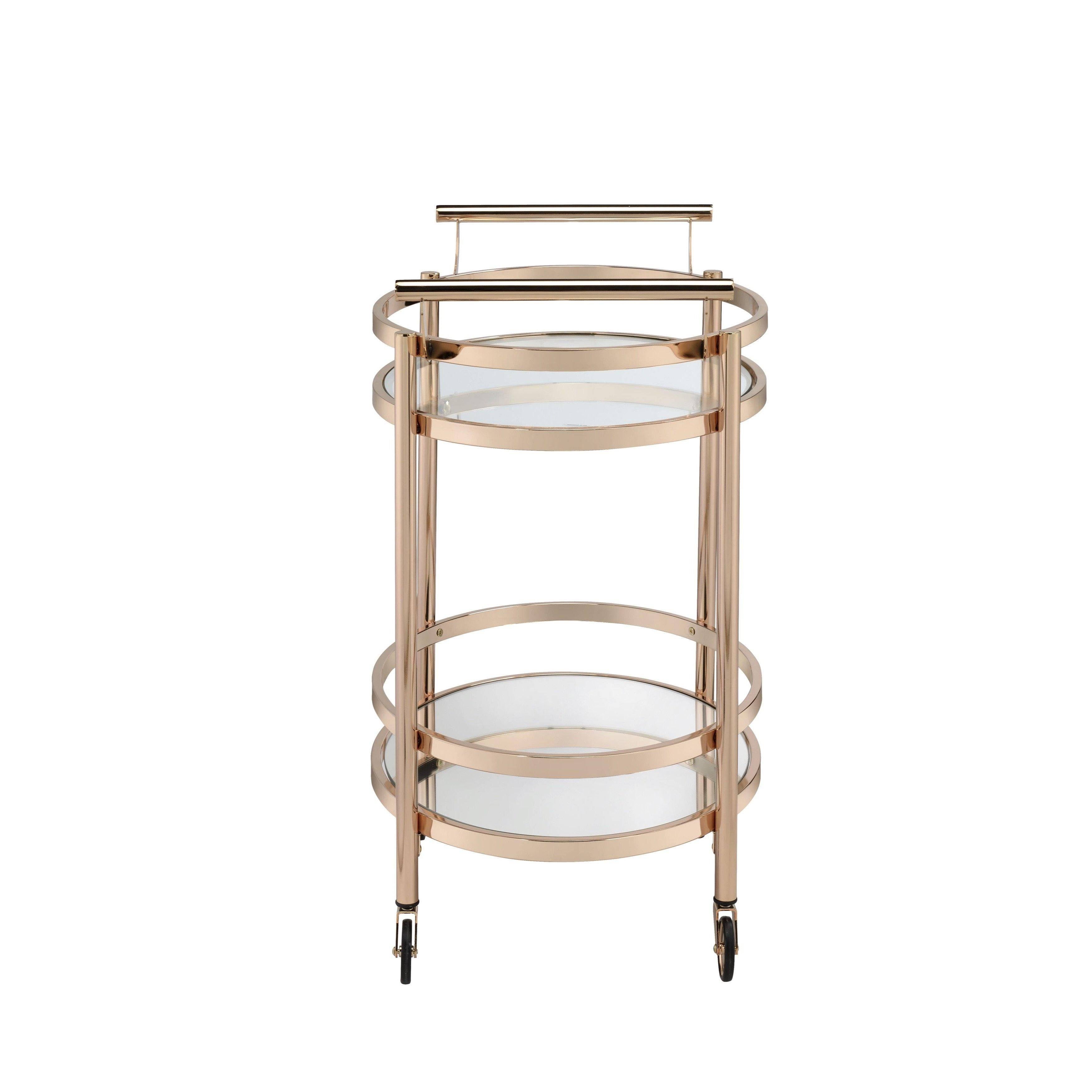 Clear Glass Serving Cart K686