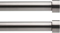 Nickel 2-Pack Adjustable Curtain Rods, 36 to 72” Z720243