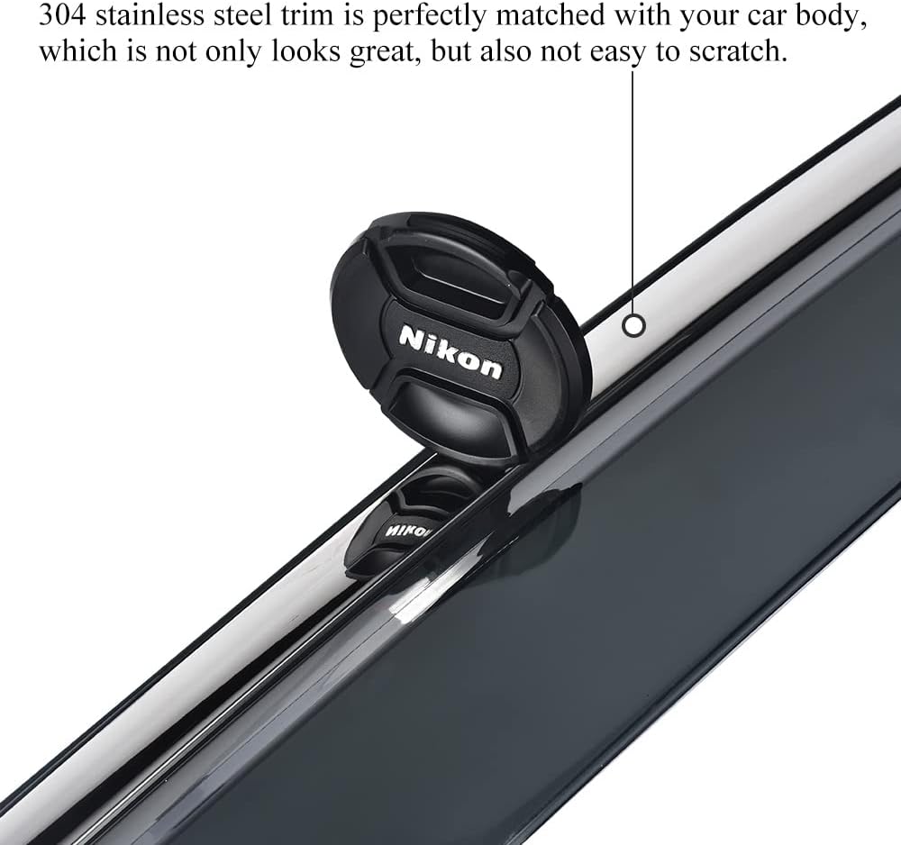 Tape on Vent Visor Rain Guard Window Wind Deflector Pack of 2 H102589