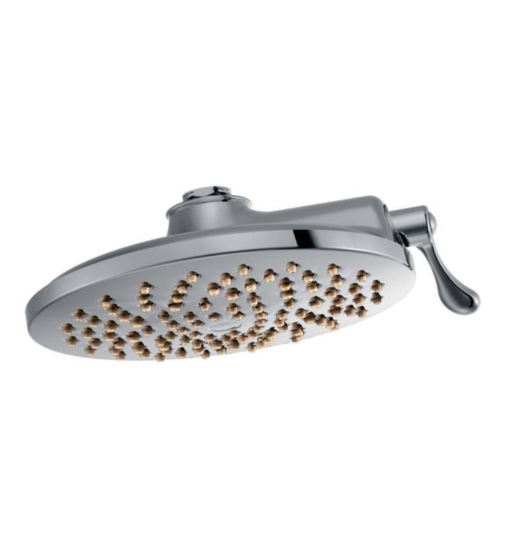 Brushed Nickel Multi Function Rainshower Shower Head Q701