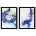 2 Piece Black Framed Print Set R38763