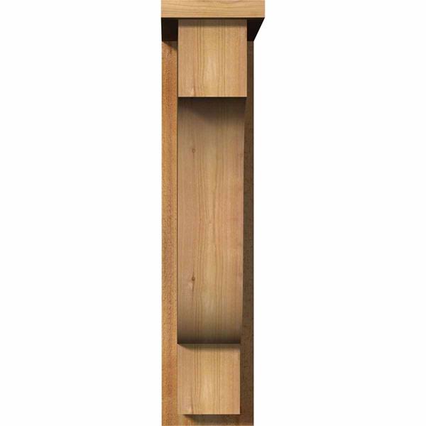 Rough Sawn Corbel with Backplate, Western Red Cedar V180