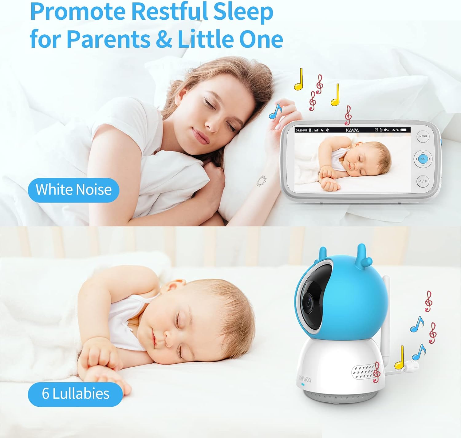 5" 720P HD Video Baby Monitor with Night Vision G602125
