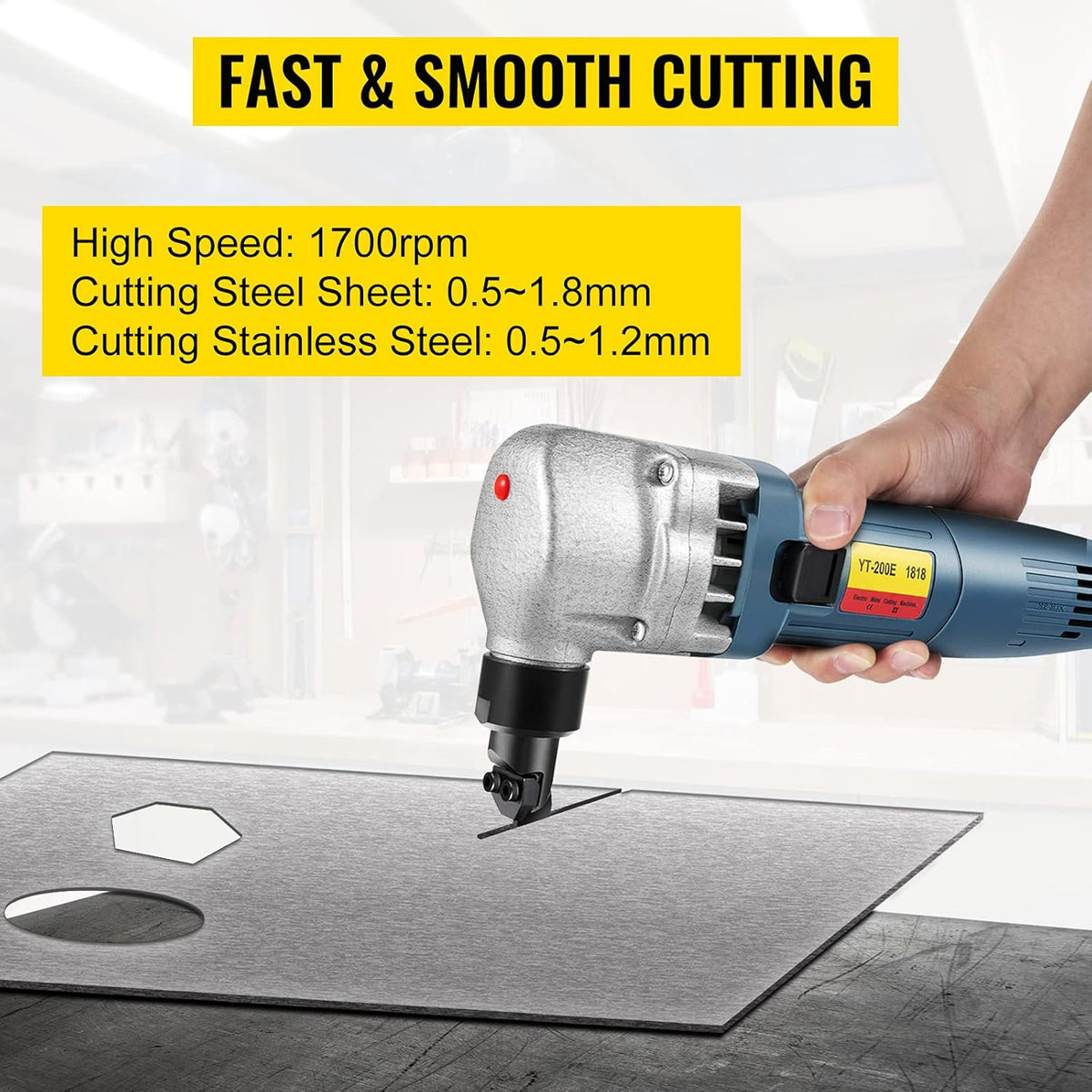 380W Electric Metal Nibbler Cutter with Storage Case V28441