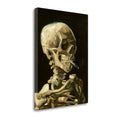 32x22 x 24x22 Skull with Burning Cigarette Canvas N631