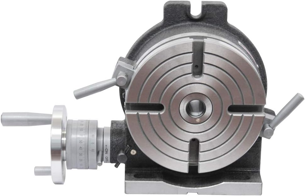 8" Rotary Table Vertical & Horizontal MT3 Center Sleeve 4 Slot Precision Milling Table S28333
