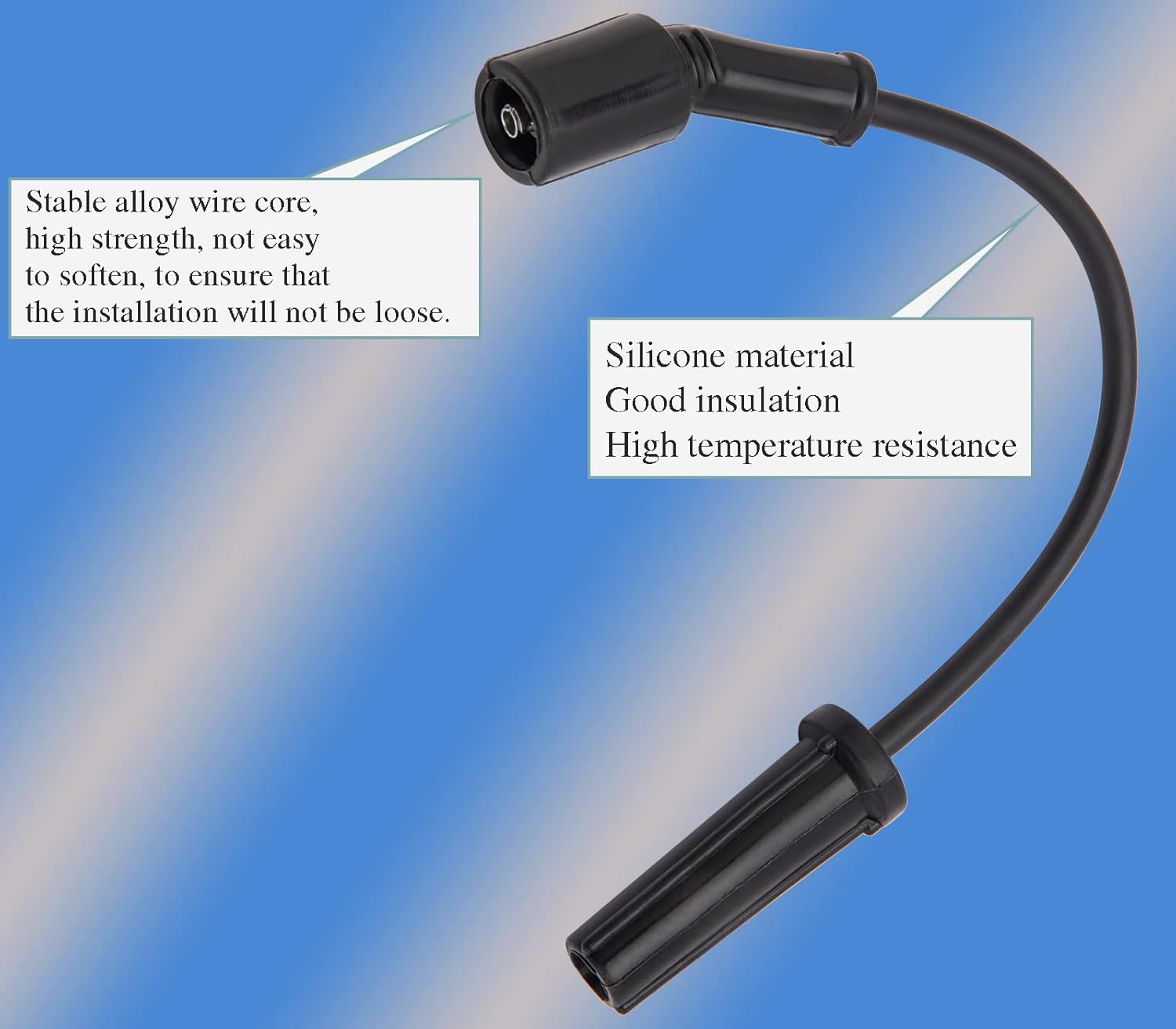 8Pcs Spark Plug Wires Set for Cheverolet Silverado, Pack of 2 M712