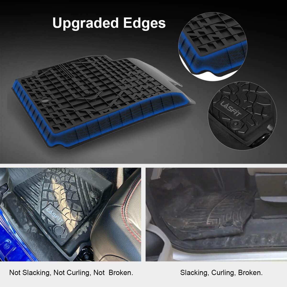 Black TPE Floor Liners for Ford Escape O808