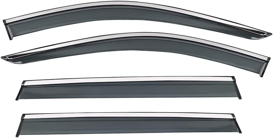 Tape on Vent Visor Rain Guard Window Wind Deflector Pack of 2 H102589