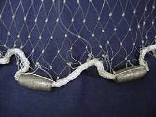 Cast Net, Clear, 4' radius, 3/8" mesh, 3/4 Lb wts X72664